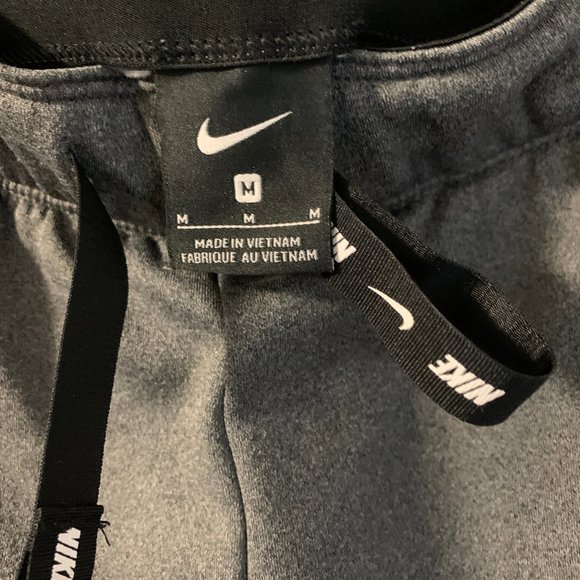 Nike Therma Fleece Gray Training Jogger, Zip Ankle with Logo, Women's M - Picture 7 of 9